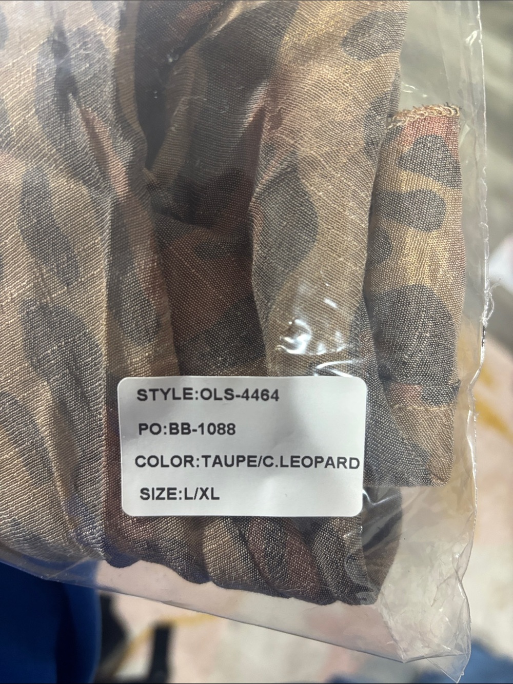 Origae Leopard Print Open Front Tunic - Picture 3 of 3